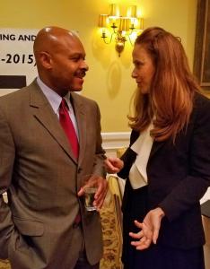 Maurice Jones, Phyllis Barasch, Academy dinner for   Rubin, Harvard ClubNY, Sept192016